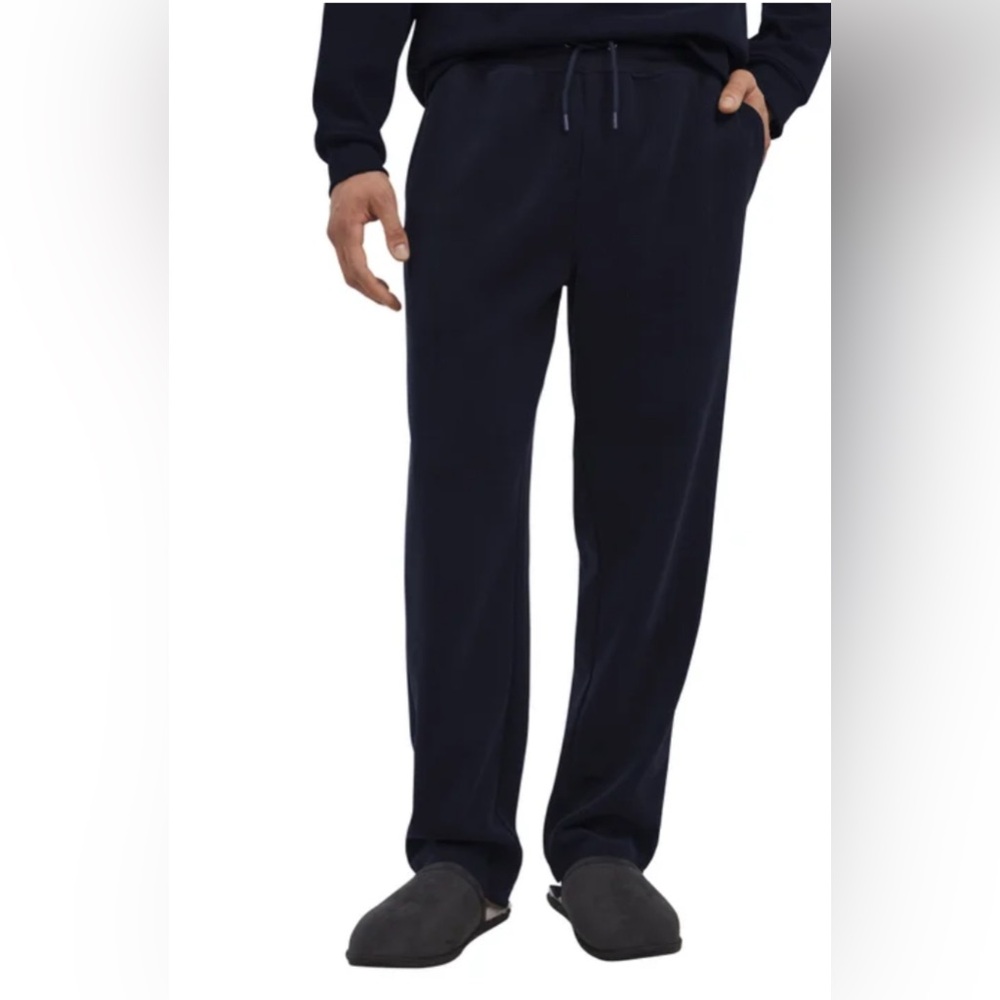 Eddie Bauer Men’s Lounge Pant Textured Knit Heavyweight XXL Navy Blue Colors nwt